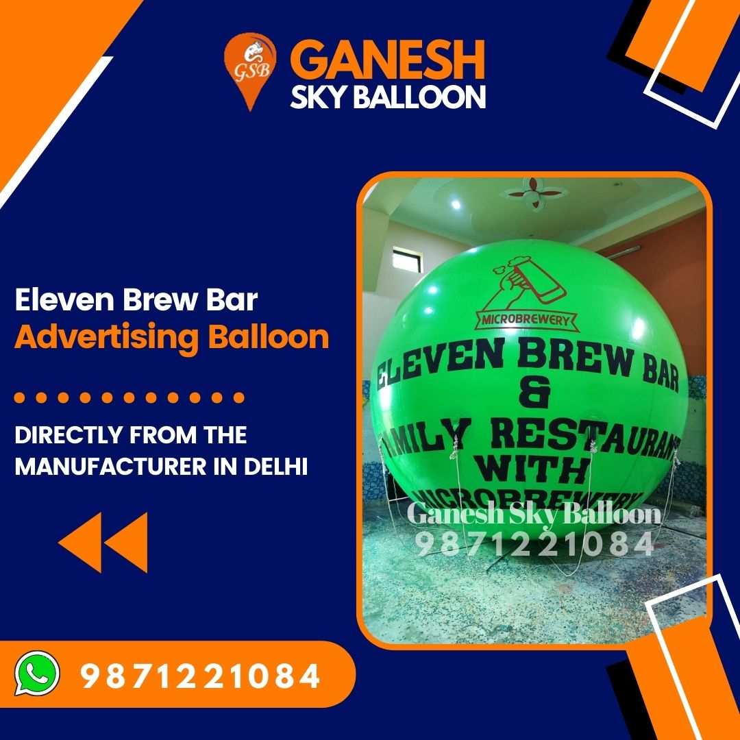 Eleven Brew Bar advertising Sky Balloon